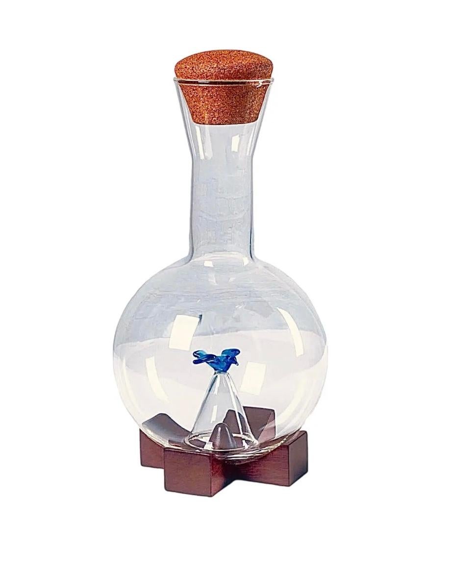 Frisman Vintage PostModern Michael Graves Swid Powell Handblown Glass Aerator Wine Decanter