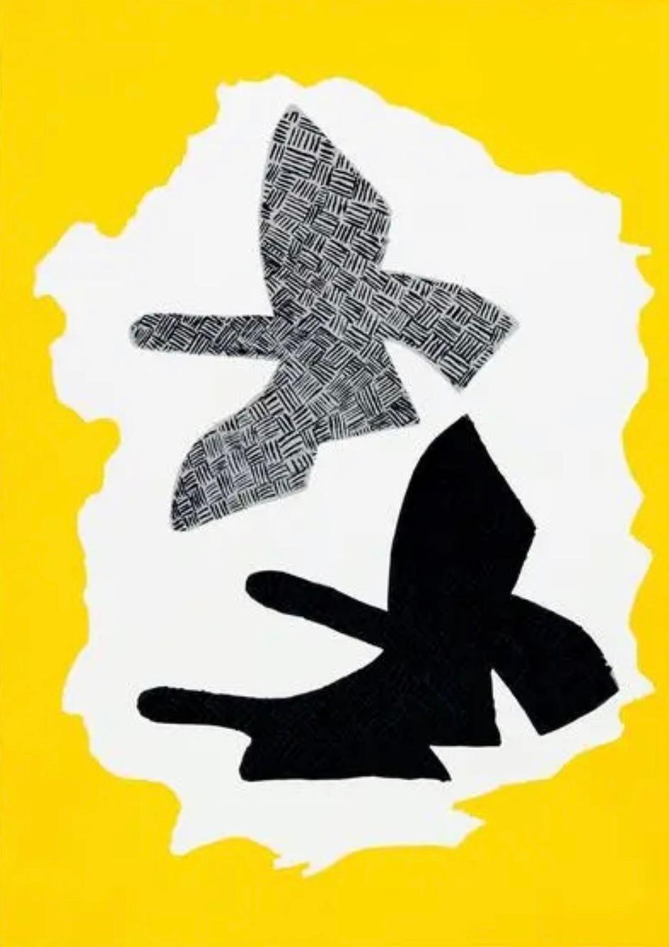 Frisman Vintage Vintage Original Georges Braque Exhibition Poster 3 Birds Gallery Maeght Zurich