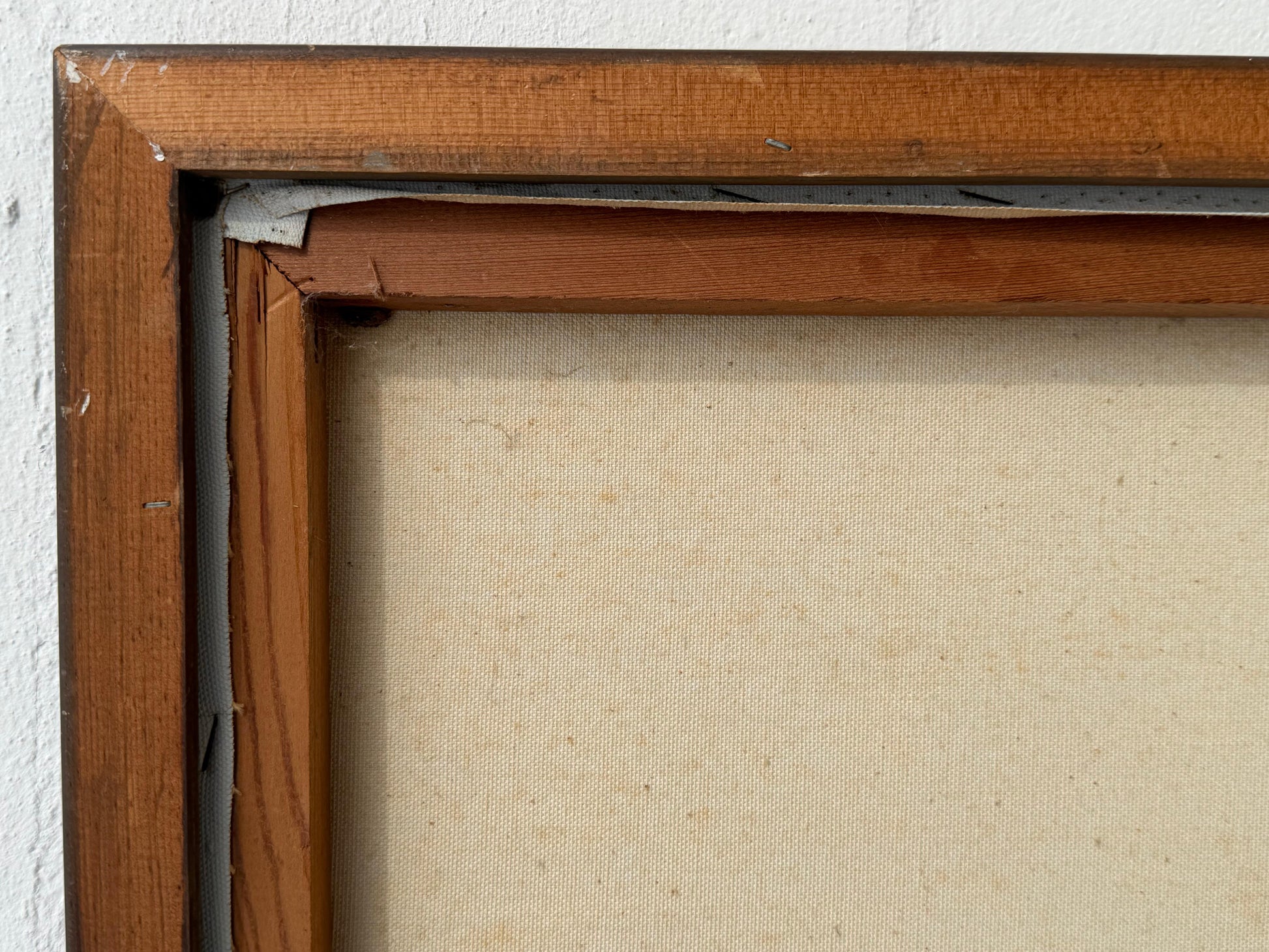 Frisman Vintage A Nautical Painting By Le Mark Harbor Scene Mid Century Aqua Blue