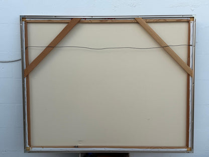 Frisman Vintage NYC Cityscape Painting By Albert ca' 1993 Decor