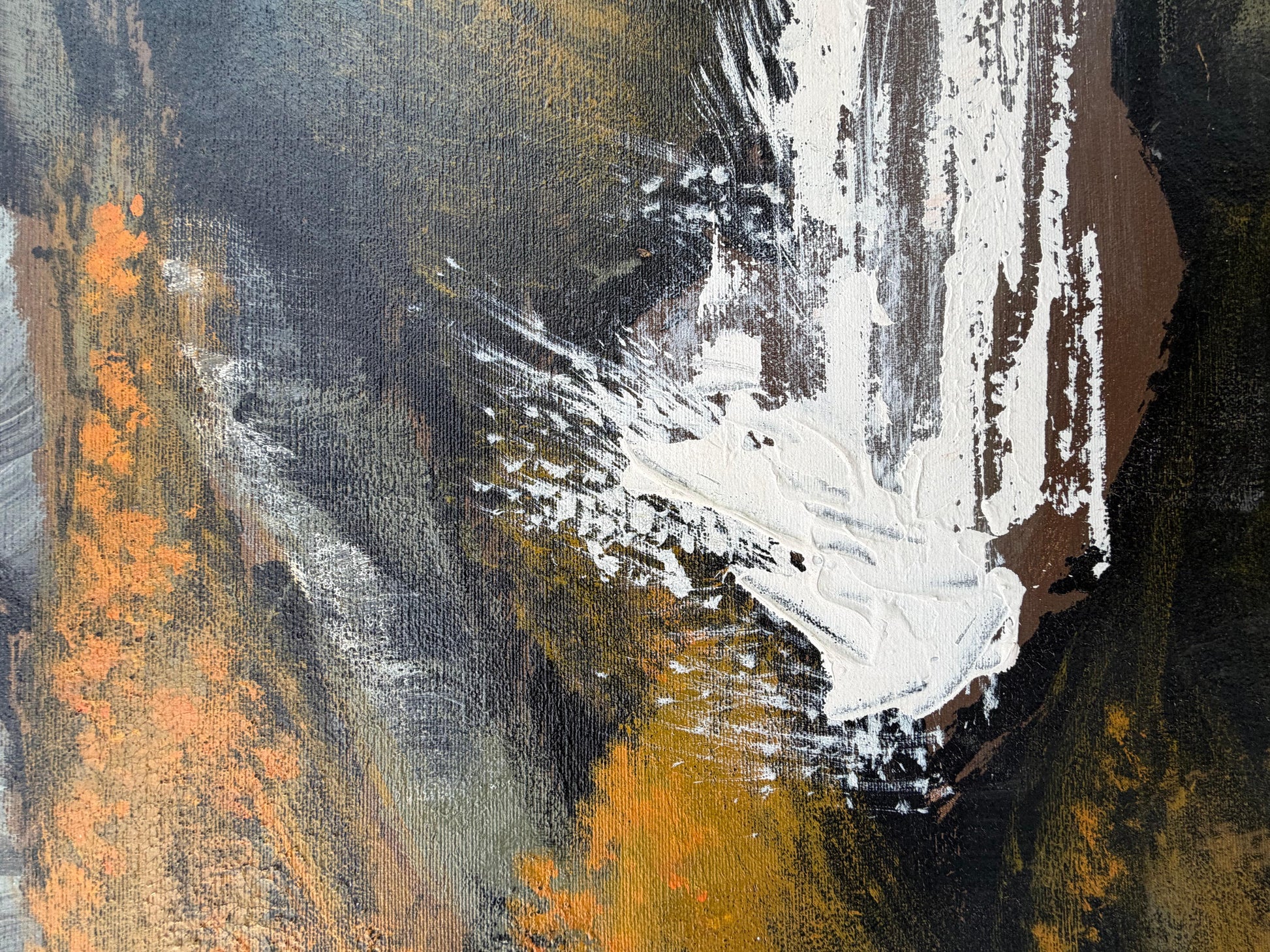 Frisman Vintage Lee Reynolds Abstract Nautical Impressionist Painting Lighthouse Harbor