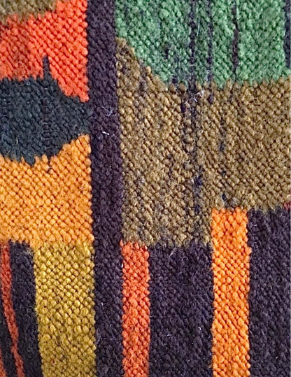 Frisman Vintage Huge 60s Polish E. Keszycka Cepelia Ackerman Style Kilim Wall Tapestry Hanging