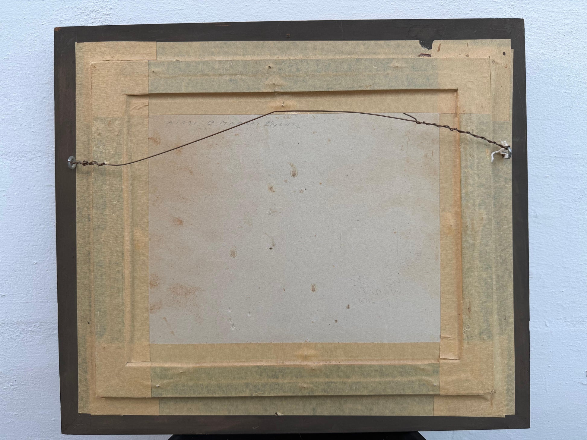 Frisman Vintage A Vintage Painting By Italian Artist Carlo Marra "Harbor Scene Napoli" ca' 1960'