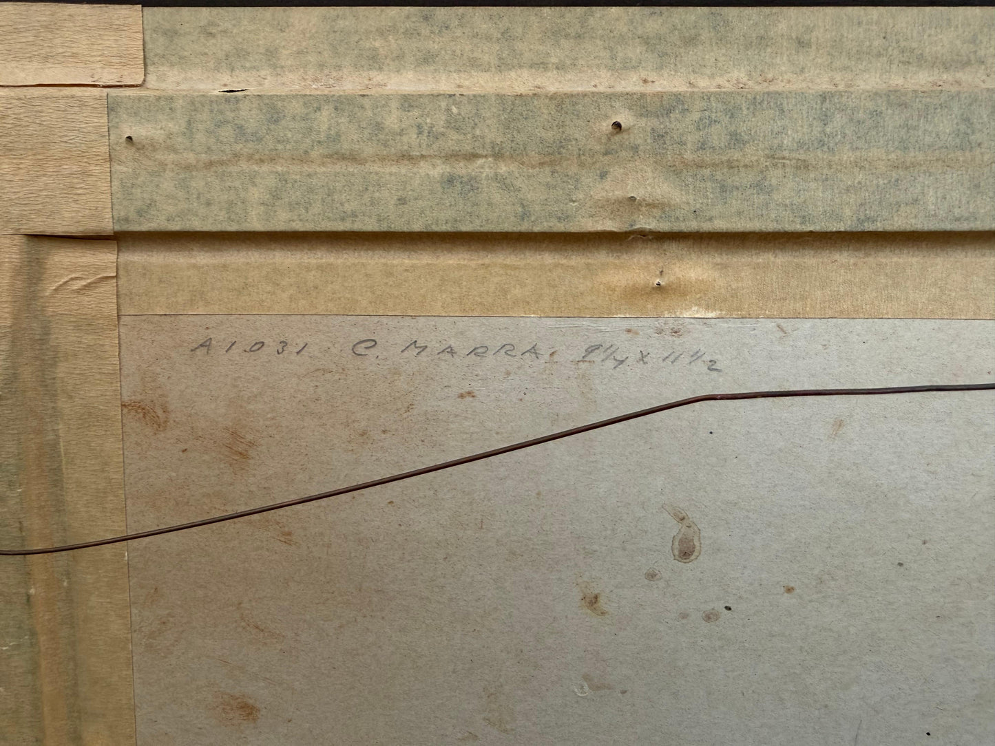 Frisman Vintage A Vintage Painting By Italian Artist Carlo Marra "Harbor Scene Napoli" ca' 1960'