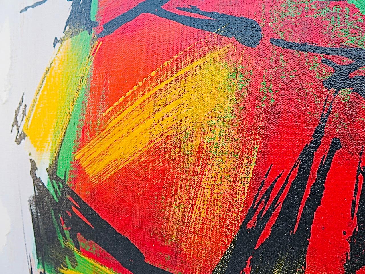 Frisman Vintage Vintage Abstract Mid Century Modern Lee Reynolds insp Oil Butterfly Painting