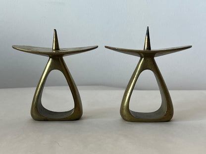 Frisman Vintage A Pair Of Original Carl Auböck Brass Candlesticks Ca' 1950's