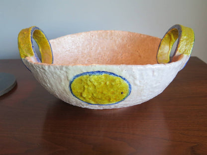 Frisman Vintage Unusual Ceramic Vessel by Raymor, Italy