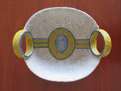 Frisman Vintage Unusual Ceramic Vessel by Raymor, Italy