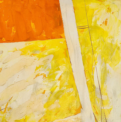 Frisman Vintage Pat McAlevey Mid Century Modern Abstract “Full Sail” Sailboat Race Oil Painting