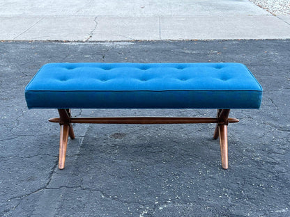 frisman vintage Classic Upholstered Bench by T.H. Robsjohn-Gibbings