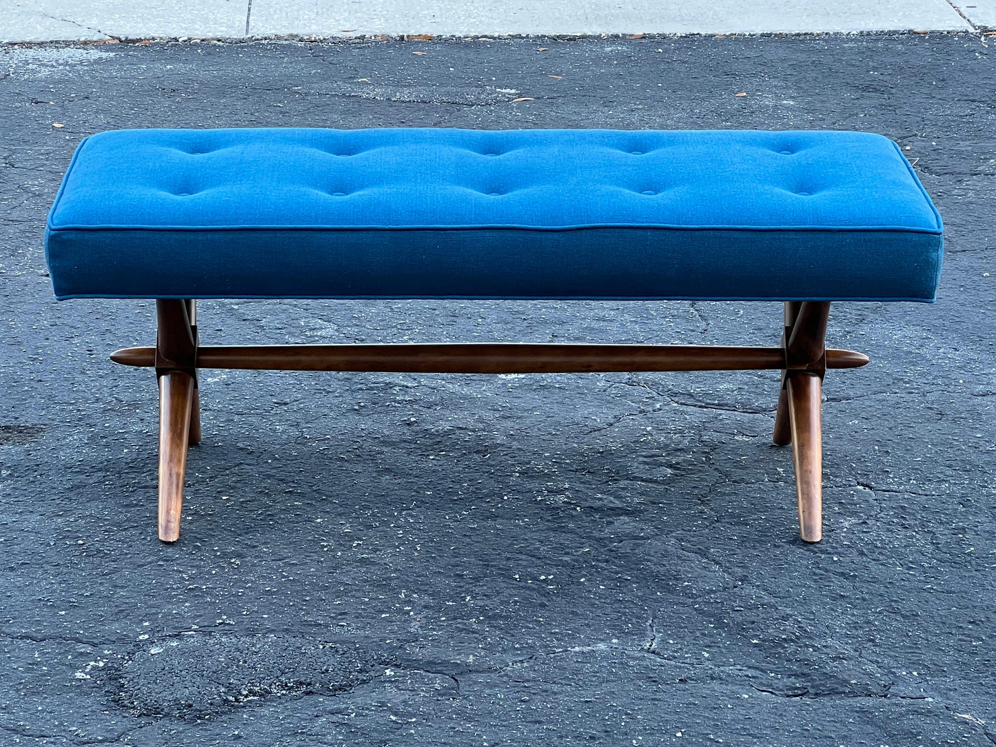 frisman vintage Classic Upholstered Bench by T.H. Robsjohn-Gibbings