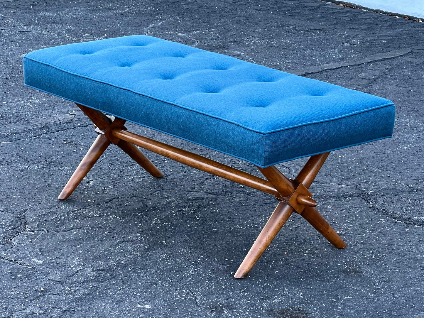 frisman vintage Classic Upholstered Bench by T.H. Robsjohn-Gibbings