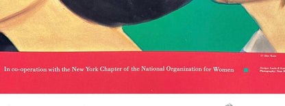 Frisman Vintage 70s Original Alex Katz Exhibition NOW Poster Womens Equal Rights Amendments ERA