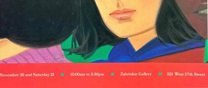 Frisman Vintage 70s Original Alex Katz Exhibition NOW Poster Womens Equal Rights Amendments ERA