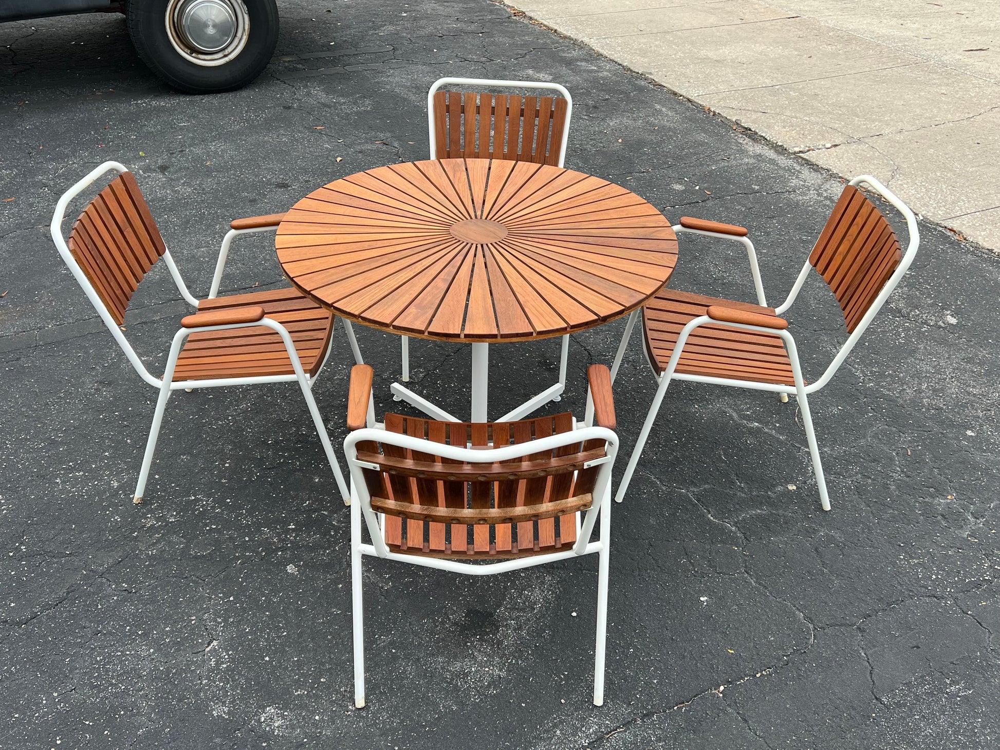 frisman vintage Danish Mid Century Outdoor Set By Daneline