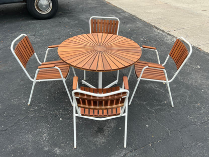 frisman vintage Danish Mid Century Outdoor Set By Daneline