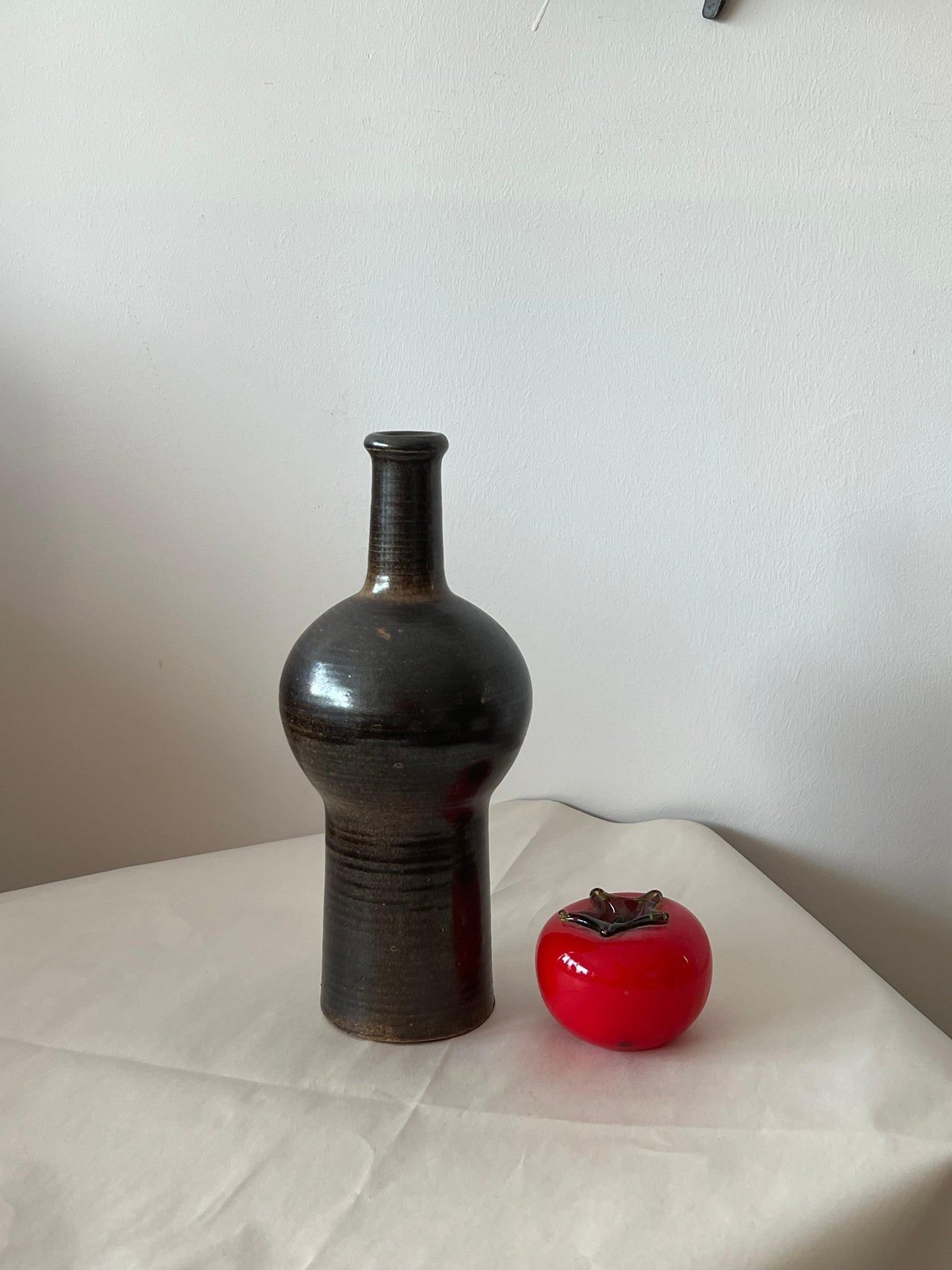 Ceramic Vase By Okki Laine Finland Ca' 1950's