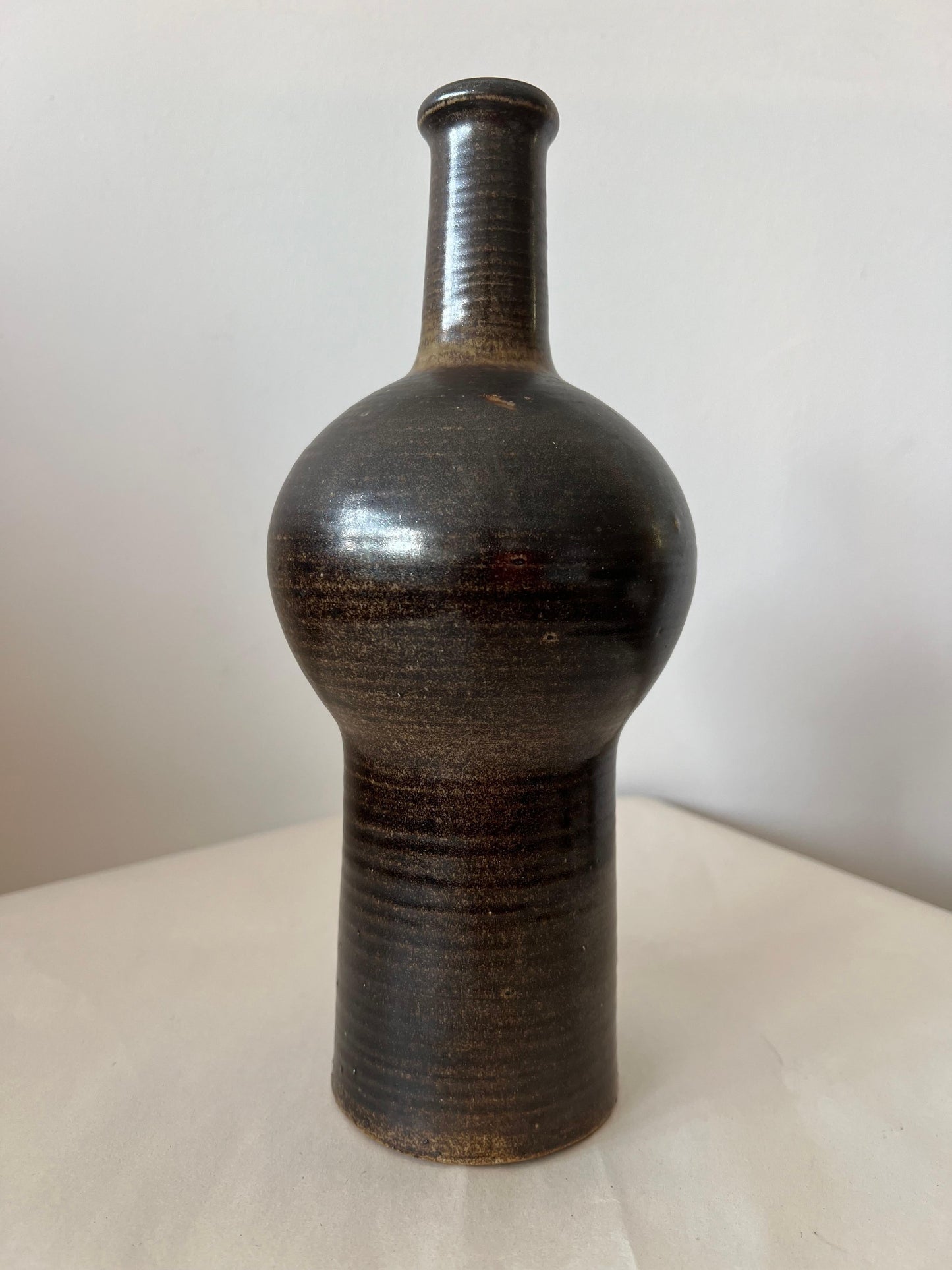 Ceramic Vase By Okki Laine Finland Ca' 1950's