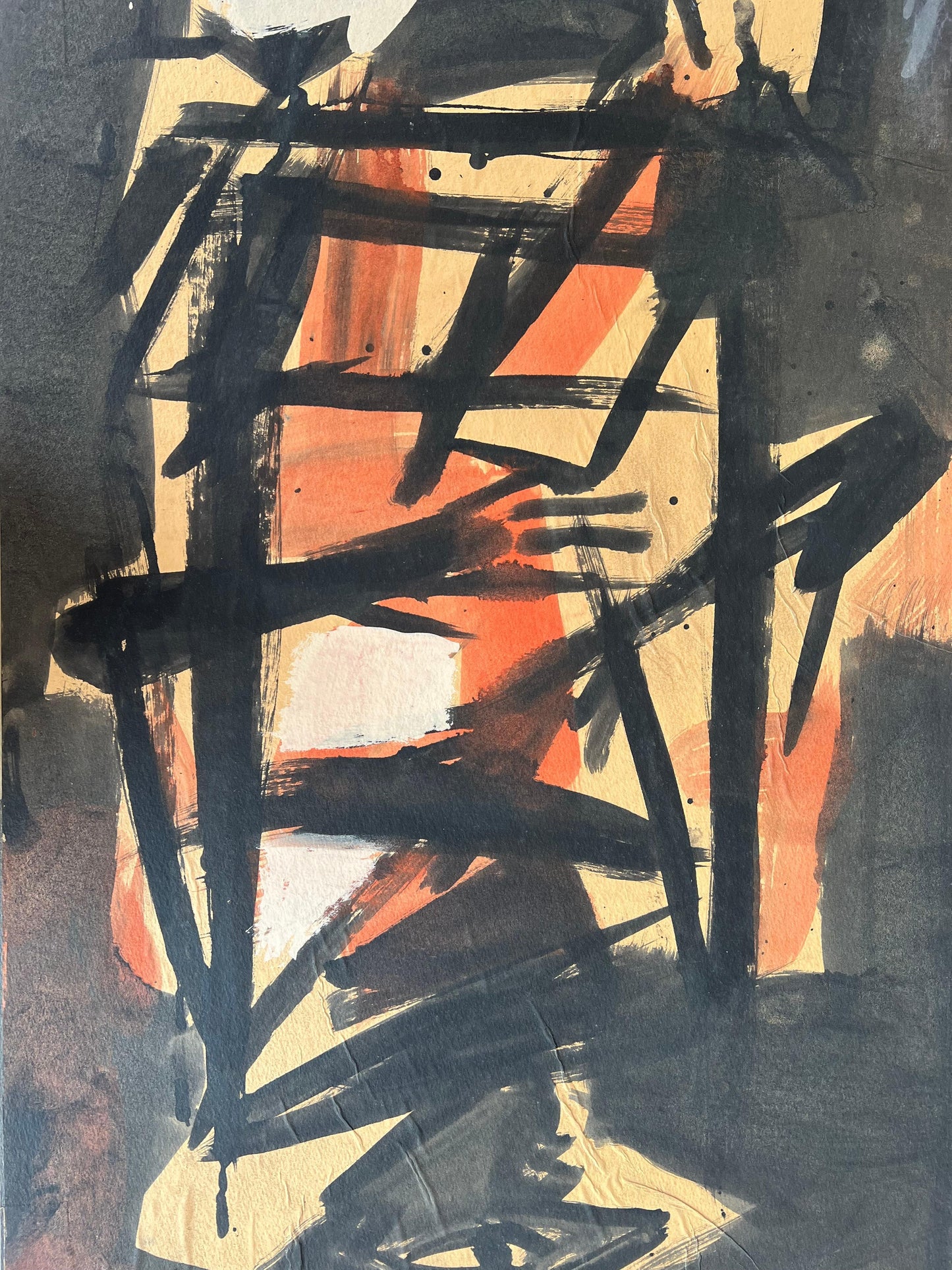 A Modernist Ink And Gouache Drawing By Vaclav Vytlacil, Ca' 1945