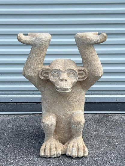 Cast Concrete Monkey Console Table Ca' 1970's