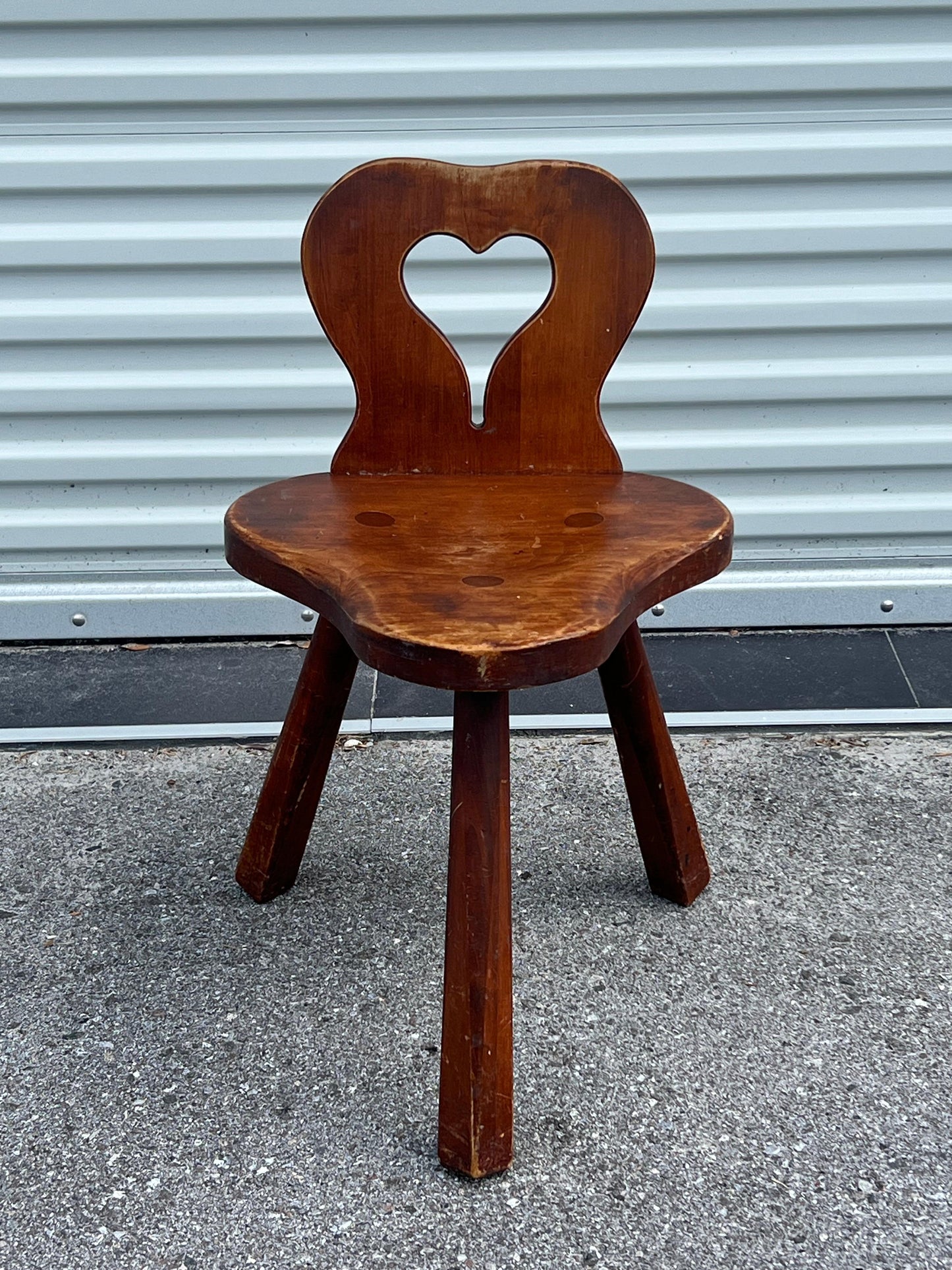 frisman vintage Vintage "Heart" Milking Stool Ca' 1950's