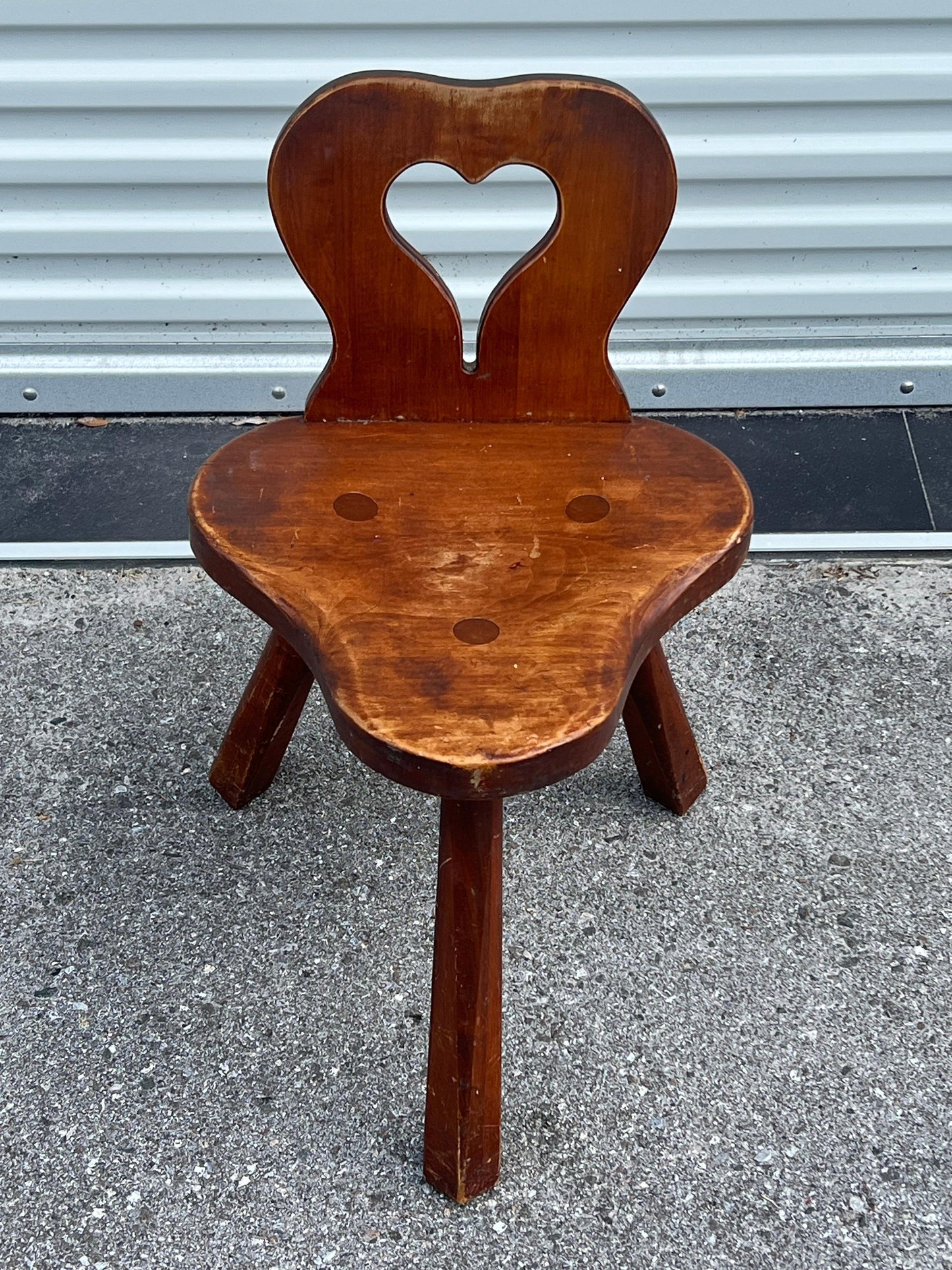 frisman vintage Vintage "Heart" Milking Stool Ca' 1950's