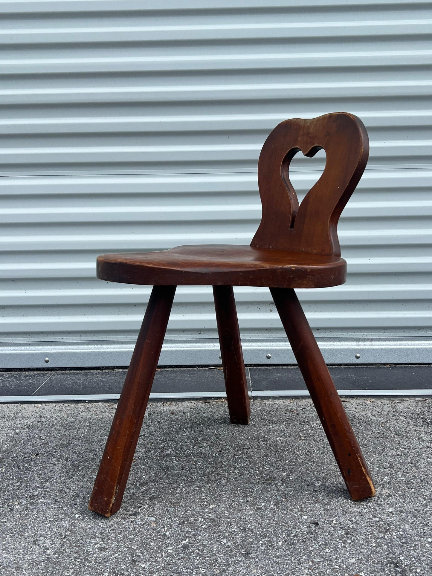 frisman vintage Vintage "Heart" Milking Stool Ca' 1950's