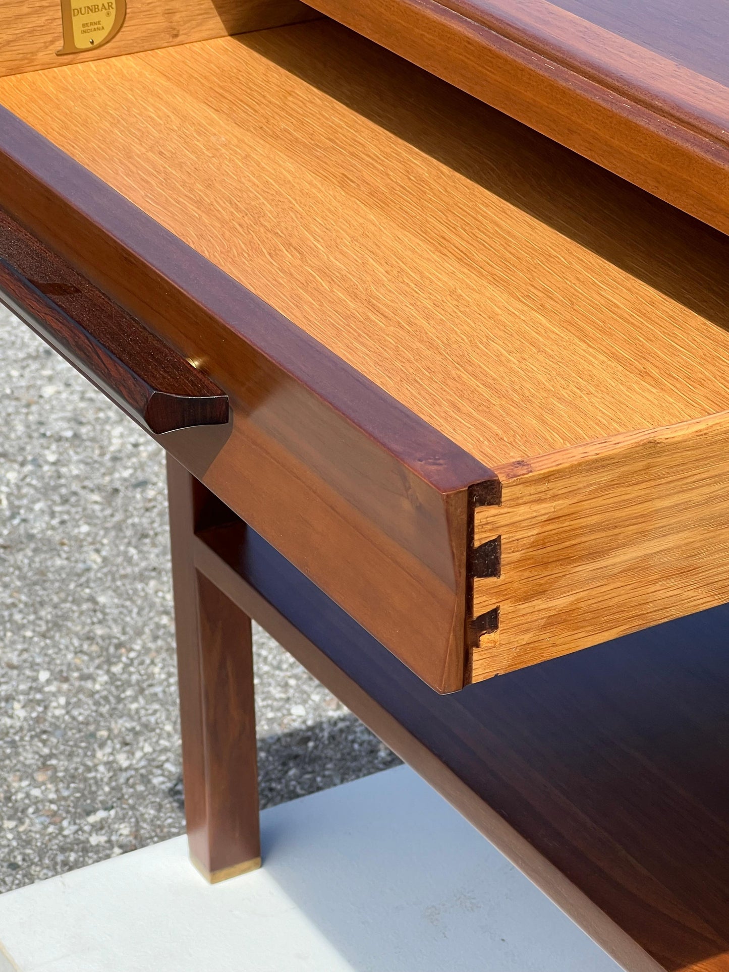 A Pair Of Classic End Tables By Edward Wormley For Dunbar In Walnut Ca' 1960's