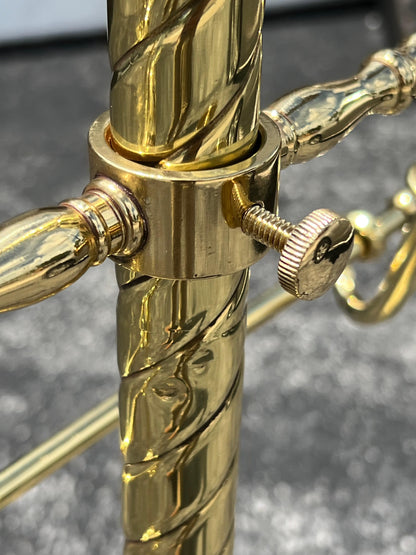 A Matched Pair Of Heavy Brass Valets Polished