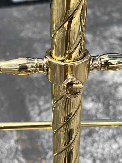 A Matched Pair Of Heavy Brass Valets Polished