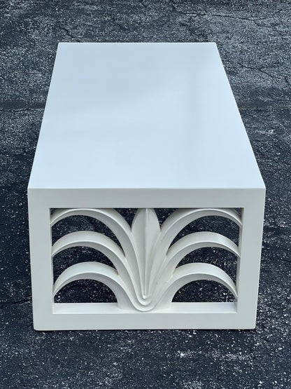 T.H. Robsjohn-Gibbings Coffee Table With Stylized Acanthus Leaf Design Ca' 1950