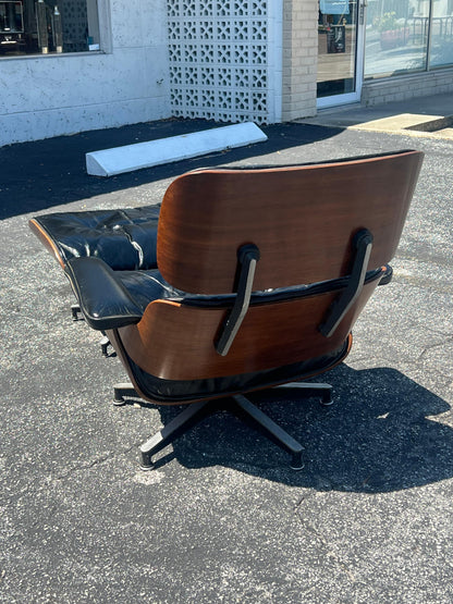 Charles Eames Herman Miller Lounge Chair and Ottoman, 1960's