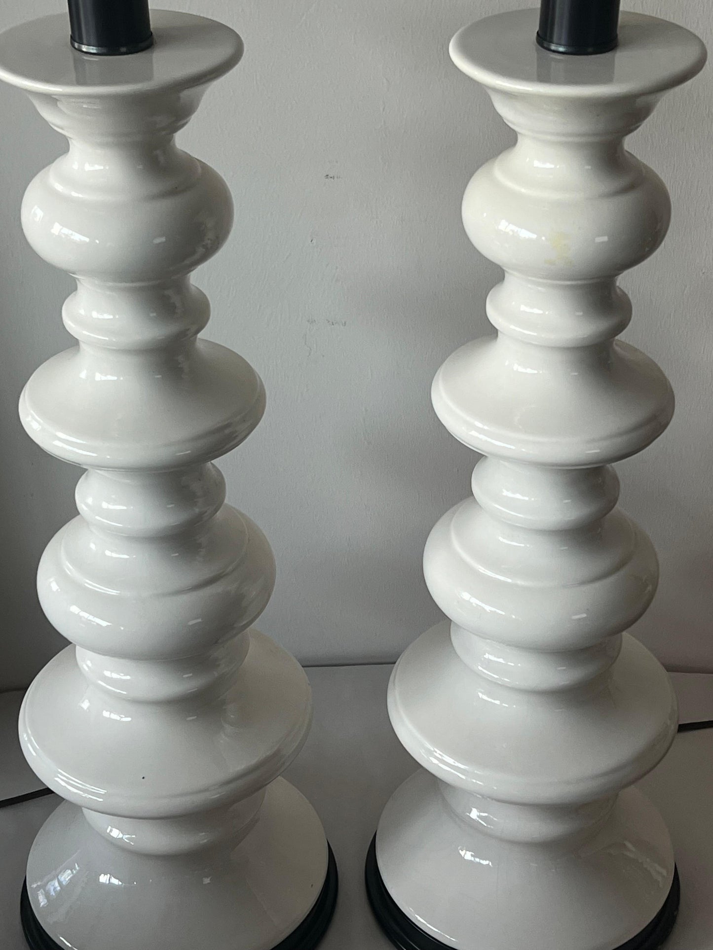 Frisman Vintage A Pair Of Sculptural Ceramic Lamps Ca' 1960's