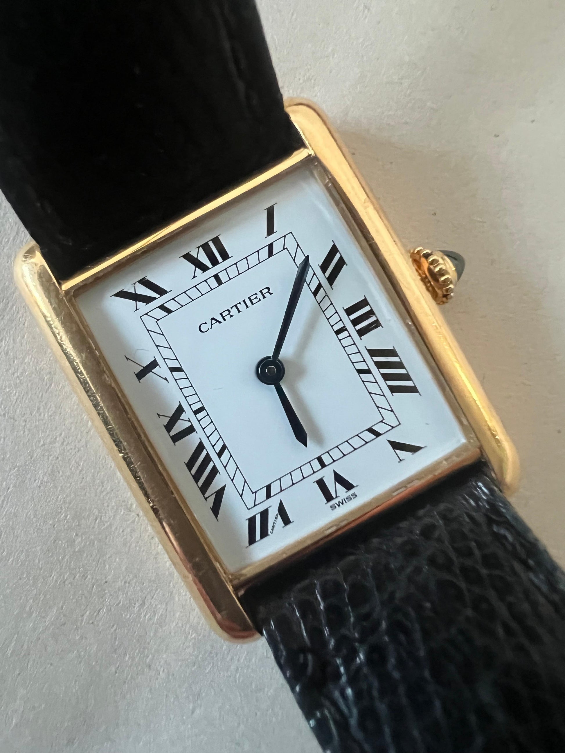 Frisman Vintage Cartier Tank Louis 18k Model 78086 Manual Winding Ca' 1980's Classic!