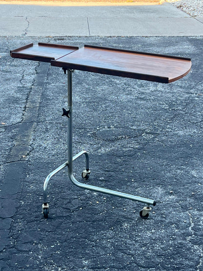 Frisman Vintage HMN Danish Modernist Table Stand Adjustable Height Rosewood Ca 1960's