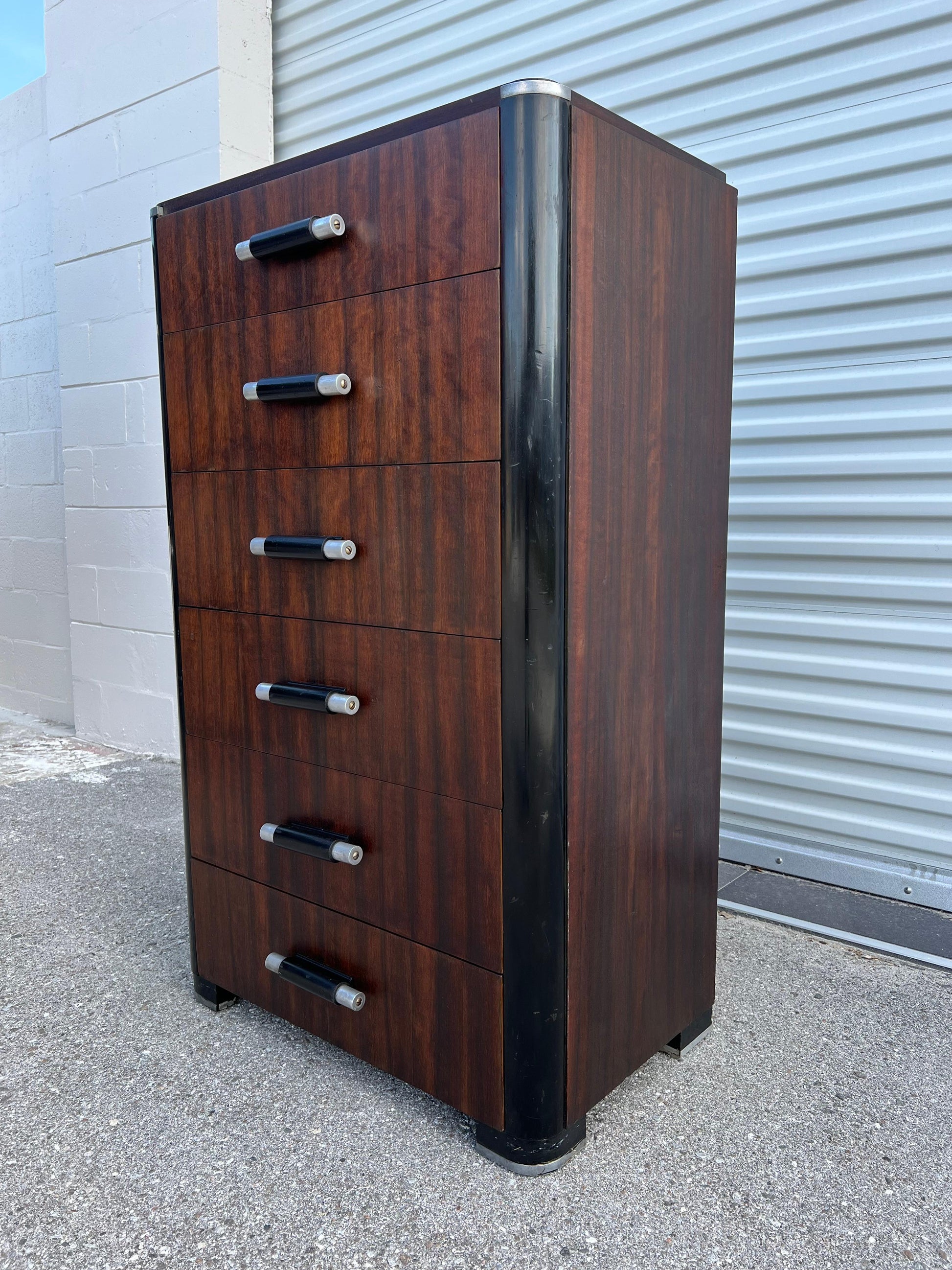 Frisman Vintage Donald Deskey Six Drawer Chest ca' 1930's