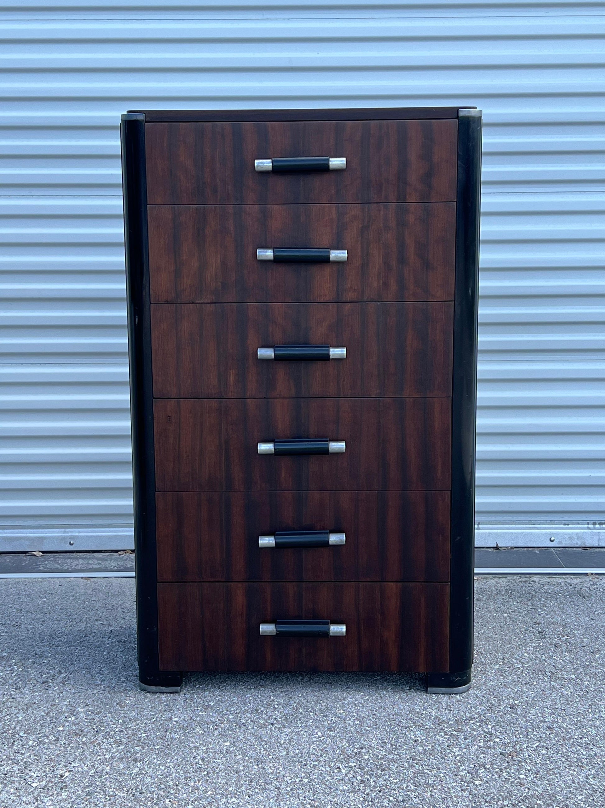 Frisman Vintage Donald Deskey Six Drawer Chest ca' 1930's