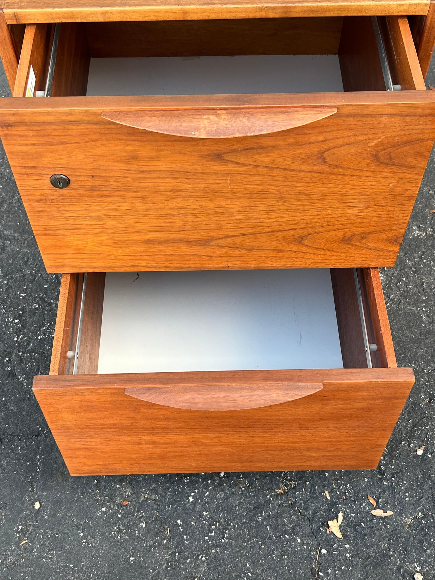 Frisman Vintage Jens Risom Filing Cabinet in Walnut