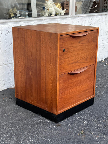 Frisman Vintage Jens Risom Filing Cabinet in Walnut