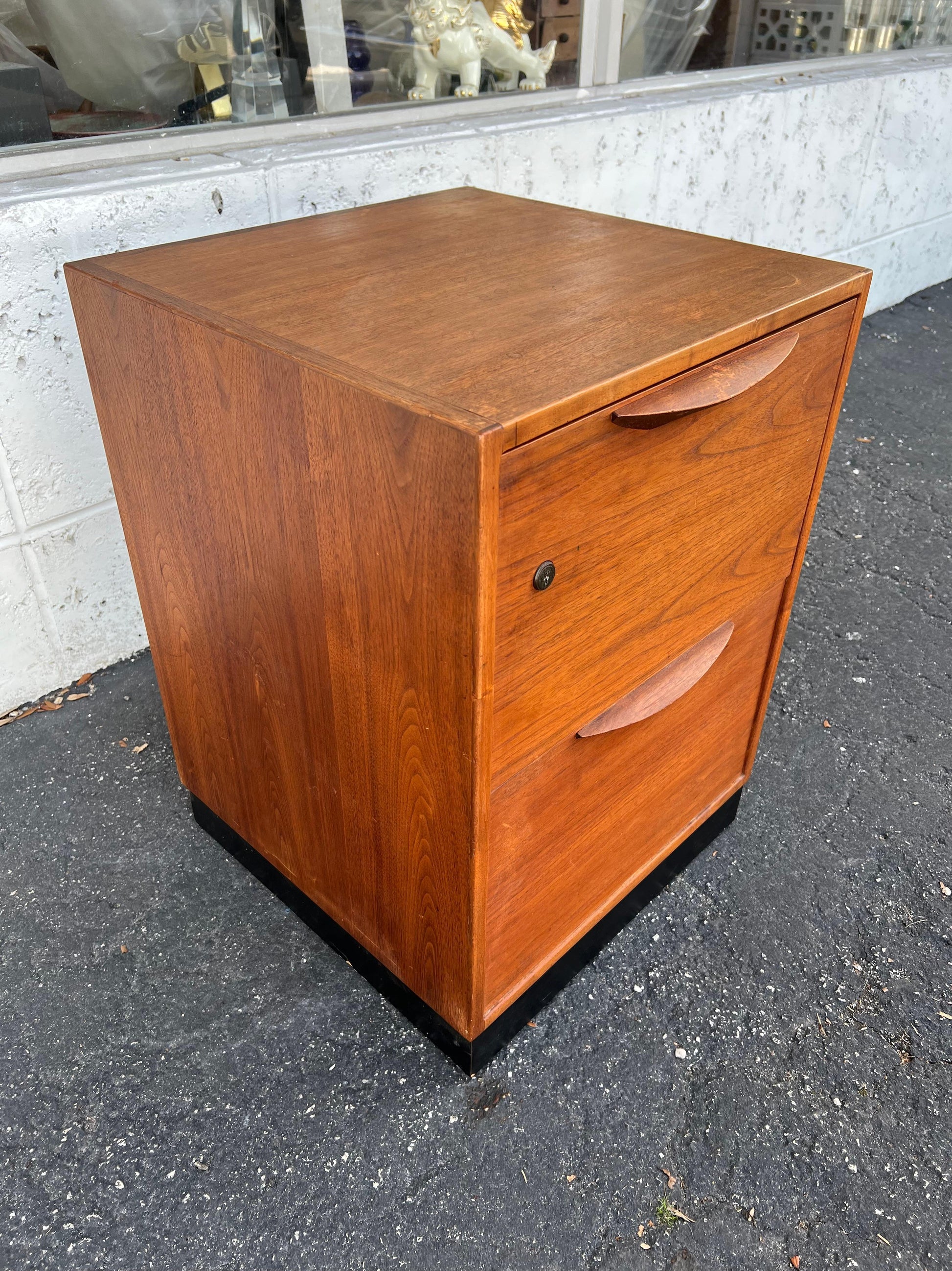 Frisman Vintage Jens Risom Filing Cabinet in Walnut