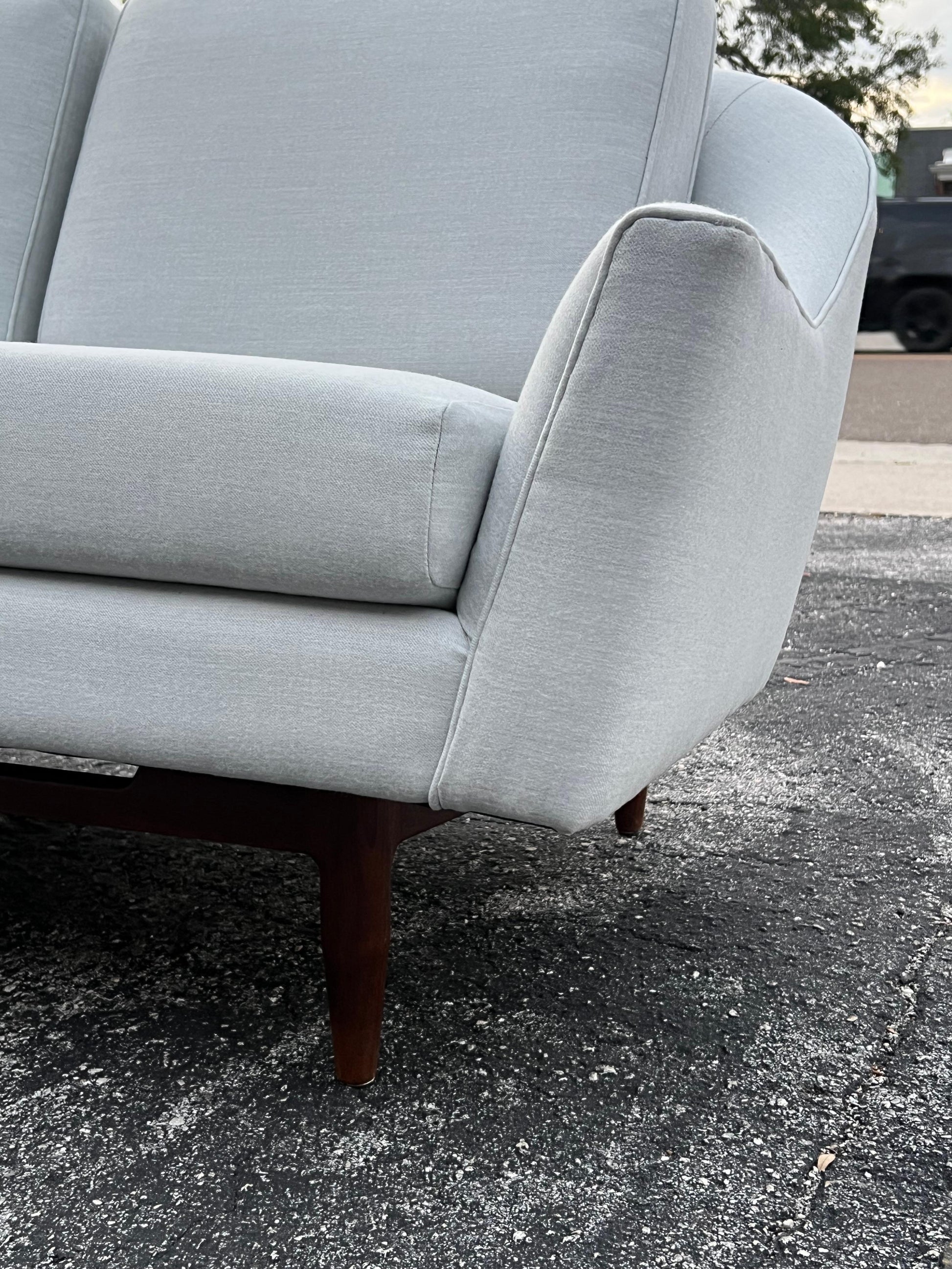 Frisman Vintage Classic Jens Risom Three Seat Sofa Ca' 1960's