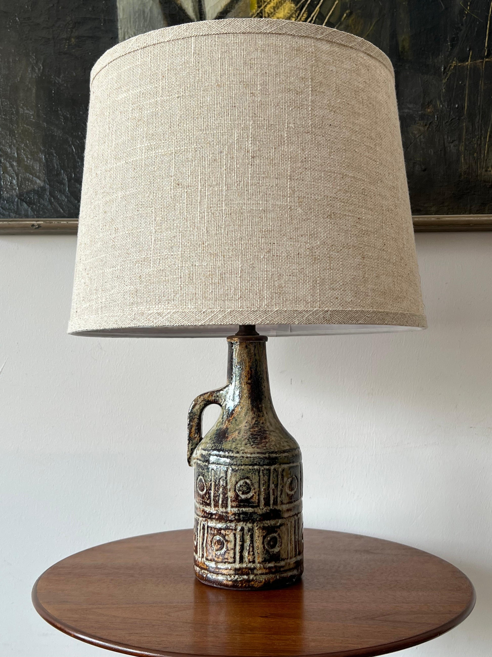 Frisman Vintage A Charming French Lamp By Olivier Pettit Vallauris France 1960's