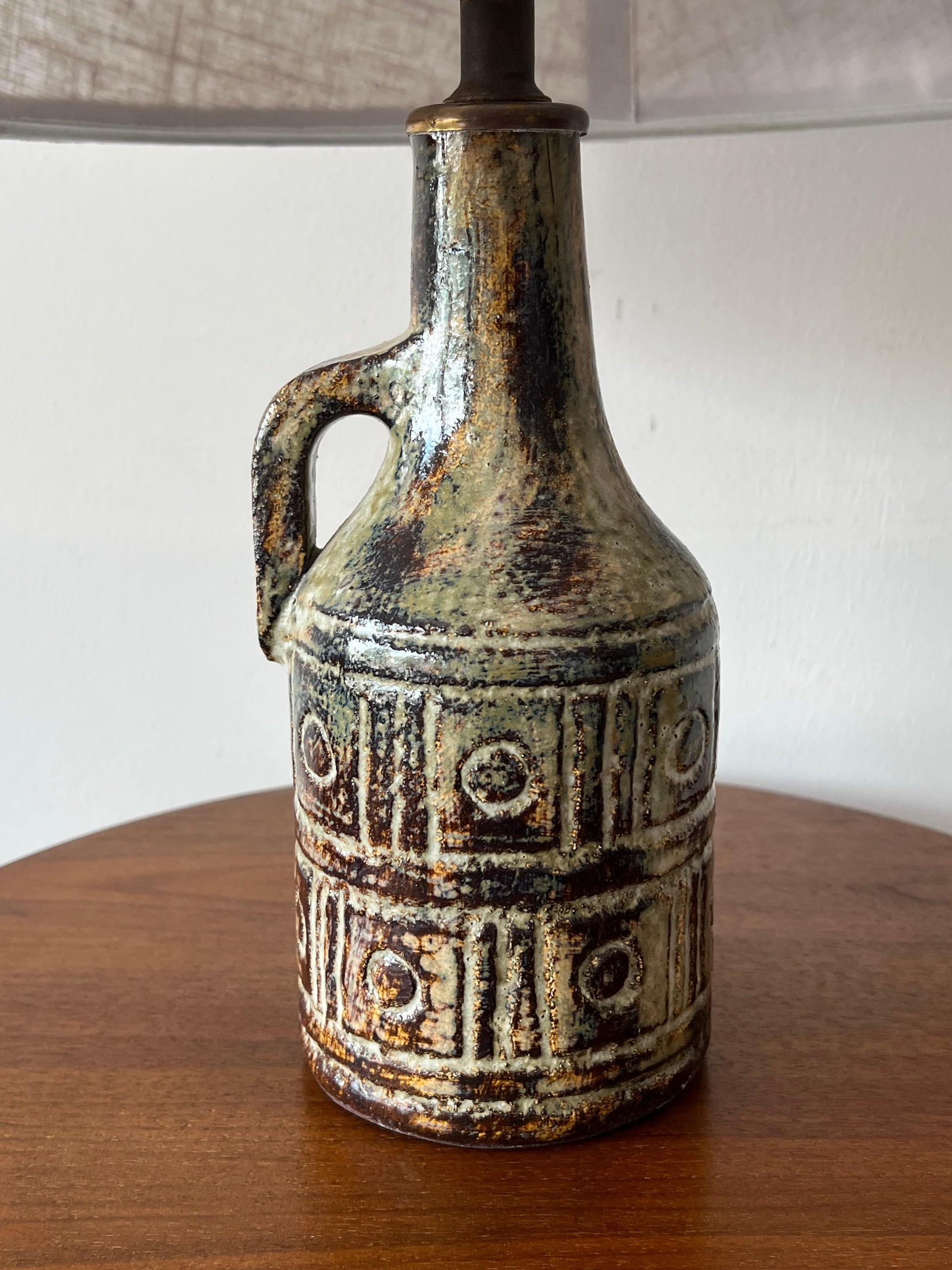 Frisman Vintage A Charming French Lamp By Olivier Pettit Vallauris France 1960's