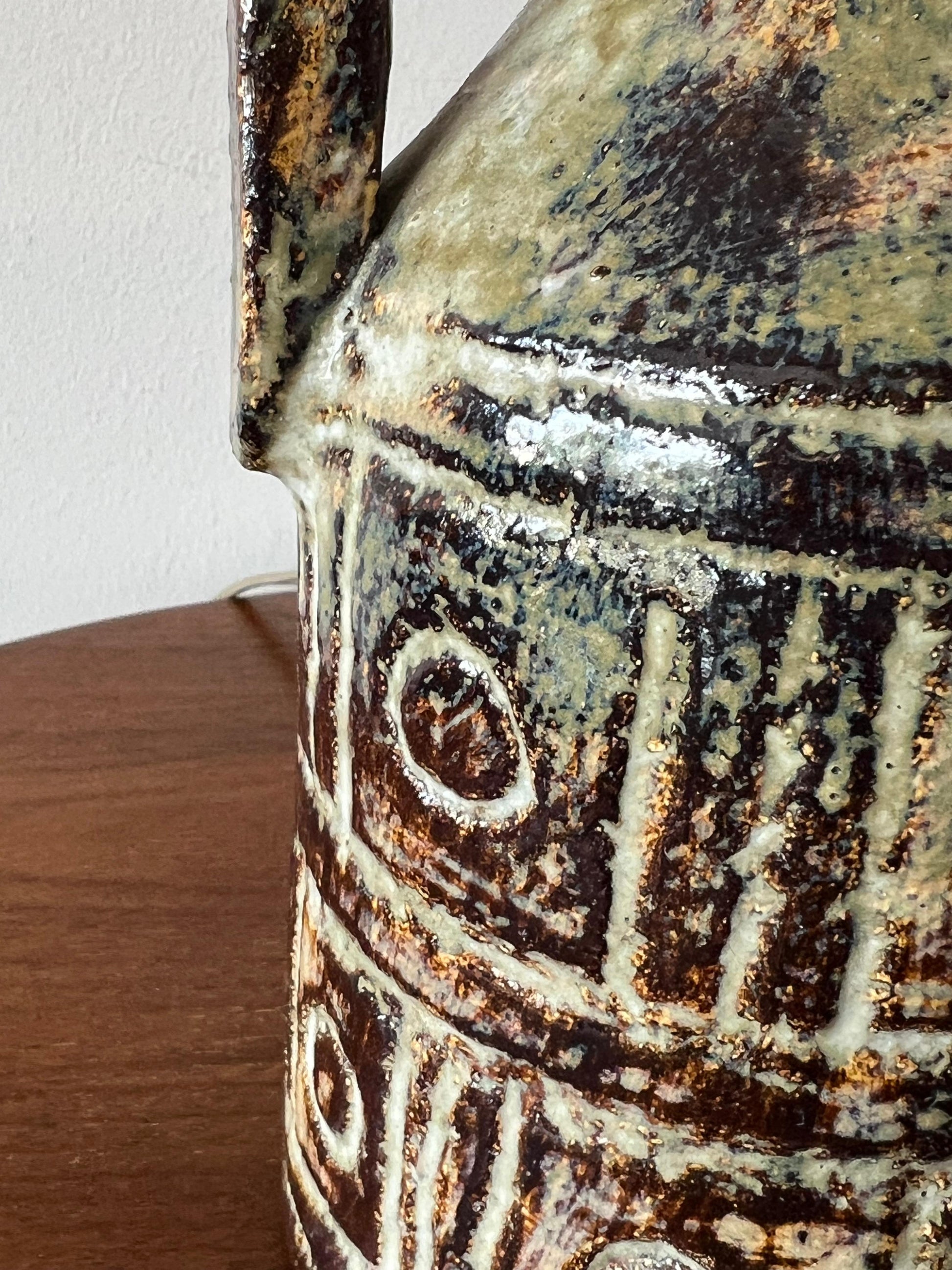 Frisman Vintage A Charming French Lamp By Olivier Pettit Vallauris France 1960's