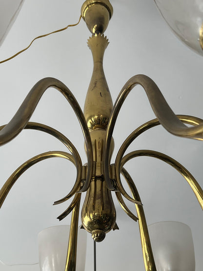 Frisman Vintage An Important And Rare Chandelier By Osvaldo Borsani ca' 1940's Brass
