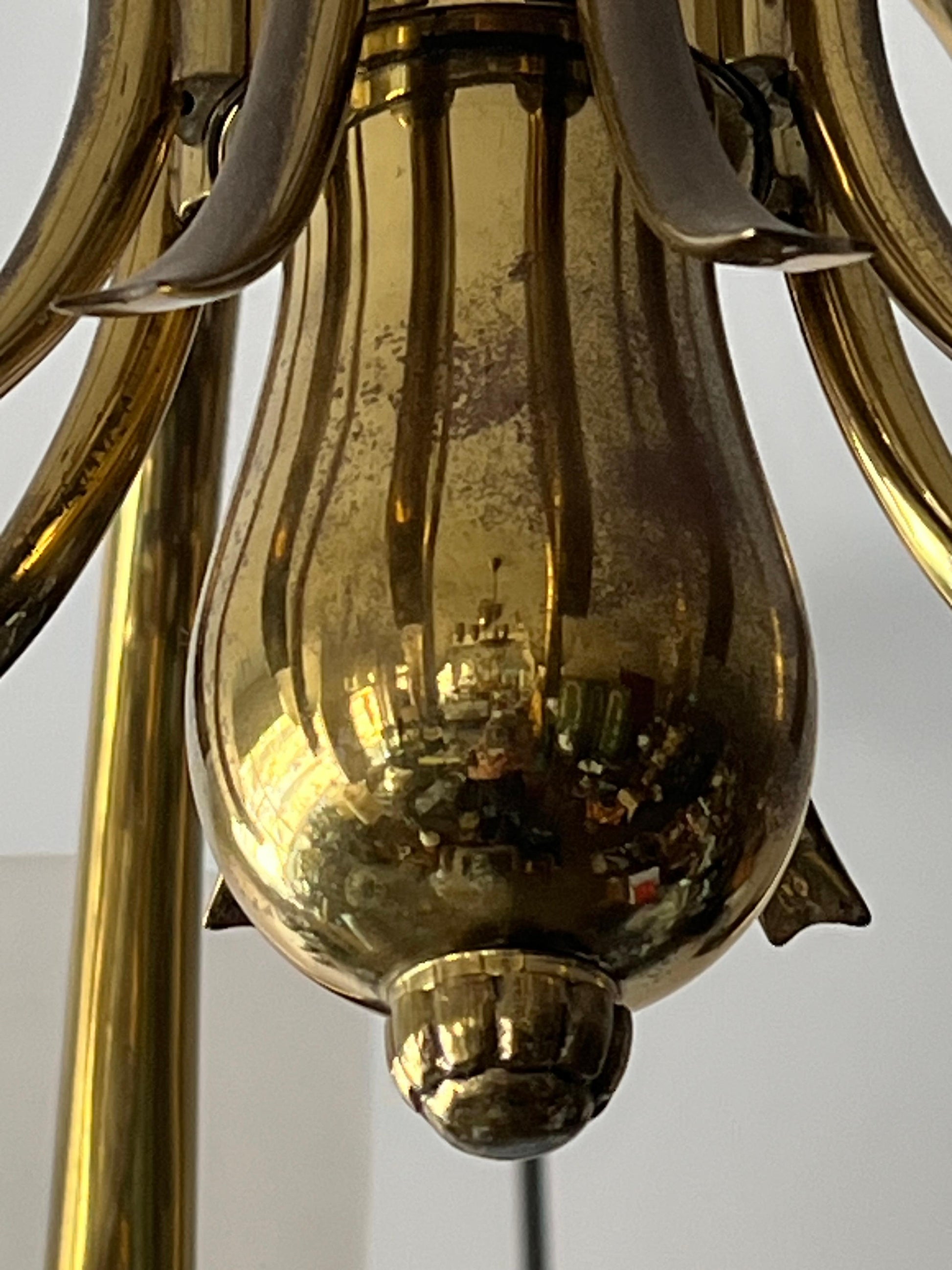 Frisman Vintage An Important And Rare Chandelier By Osvaldo Borsani ca' 1940's Brass