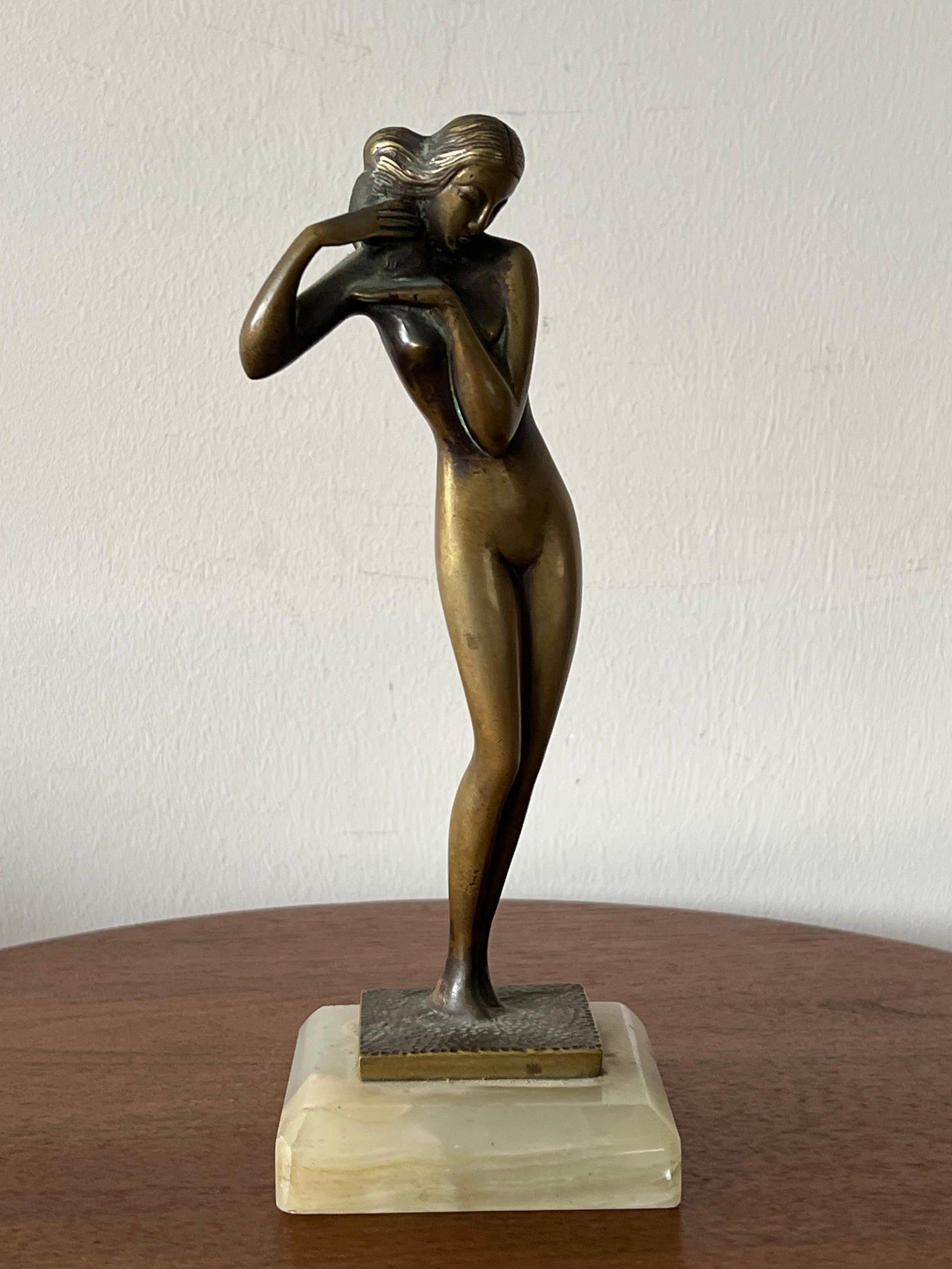 Frisman Vintage An Elegant Bronze Nude Ca' 1940's