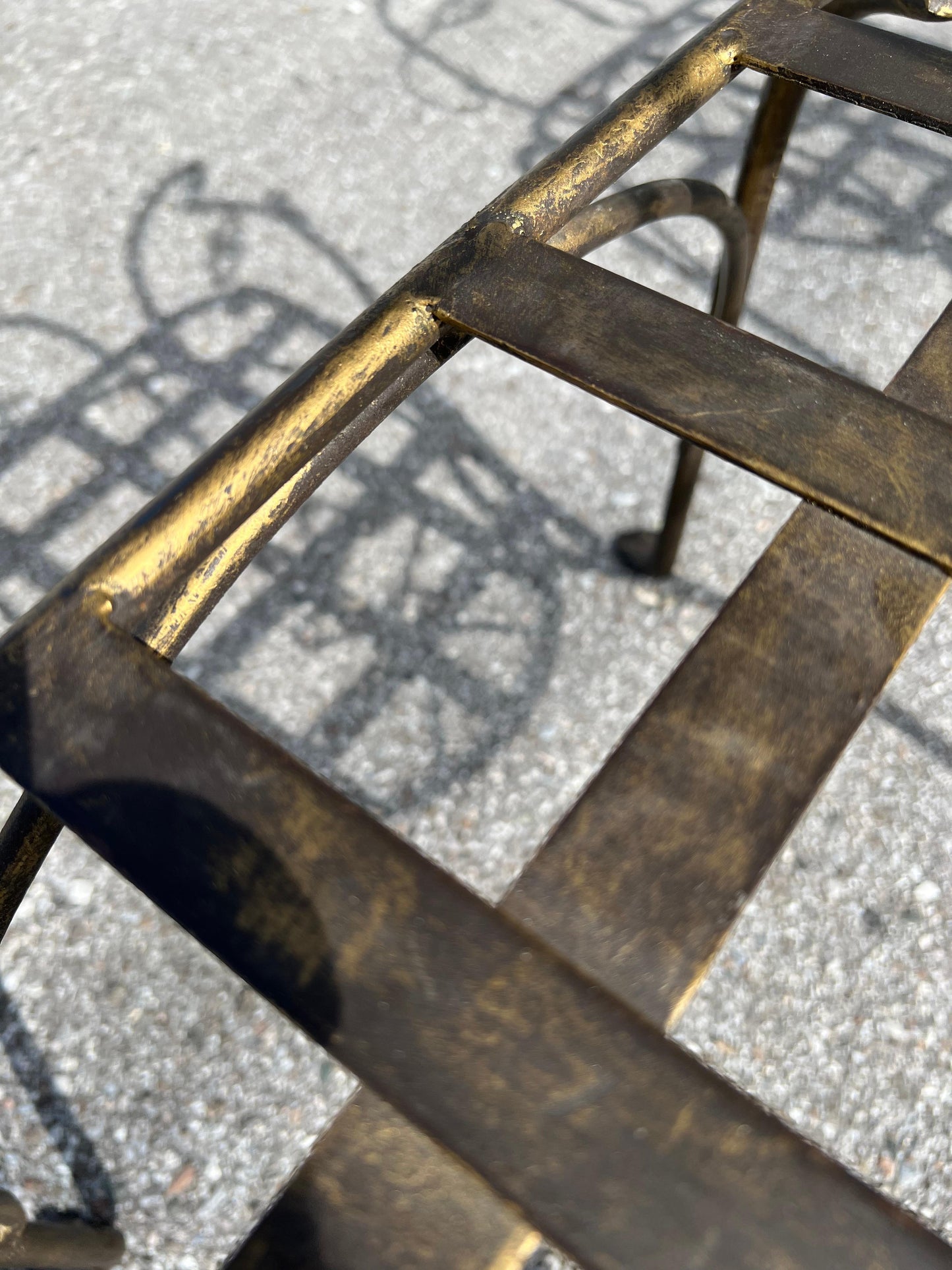 Frisman Vintage Vintage Man and Woman Pop Art Chairs Heavy Iron Bronze Finish 1980's Whimsical