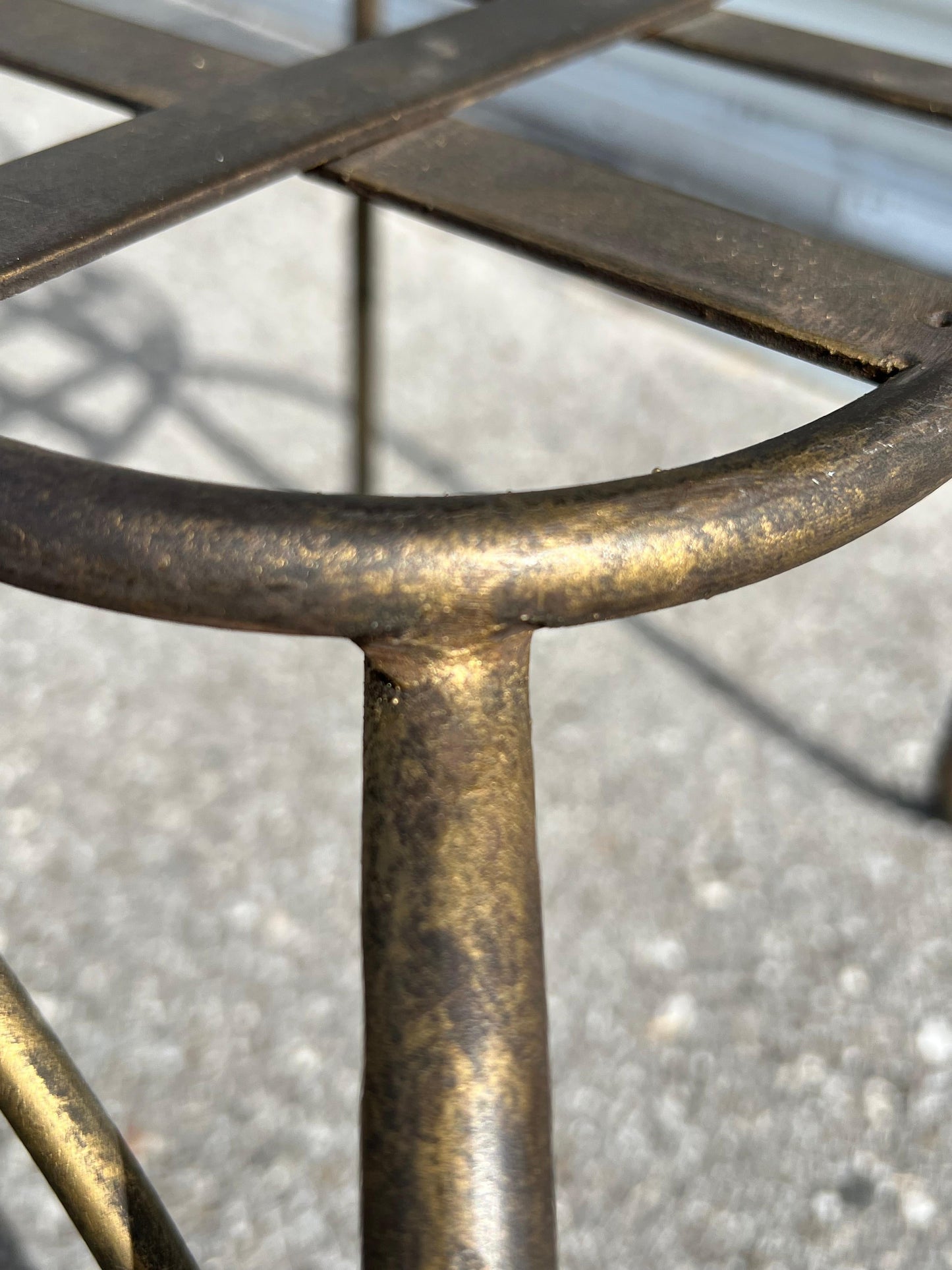 Frisman Vintage Vintage Man and Woman Pop Art Chairs Heavy Iron Bronze Finish 1980's Whimsical