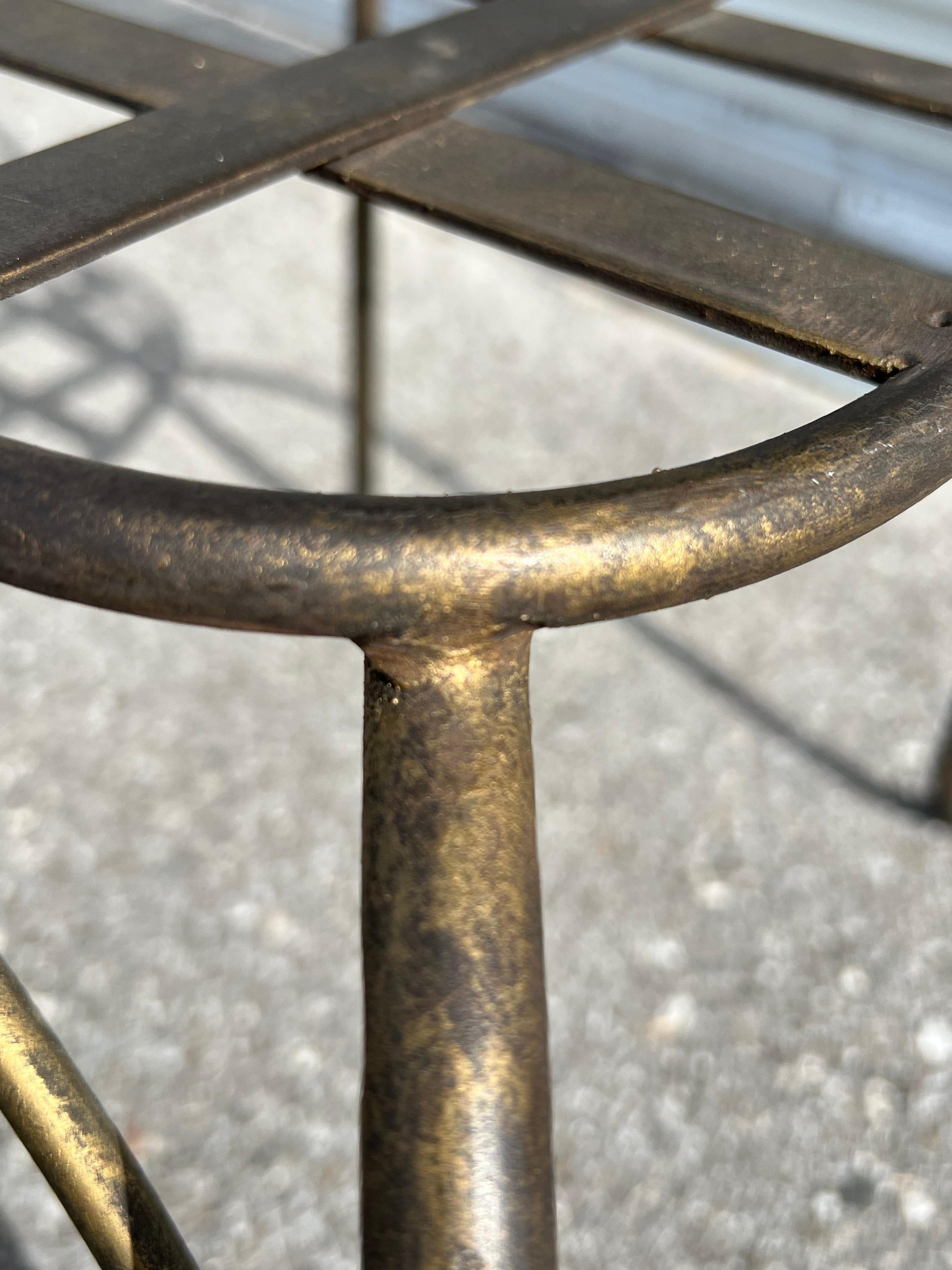 Frisman Vintage Vintage Man and Woman Pop Art Chairs Heavy Iron Bronze Finish 1980's Whimsical